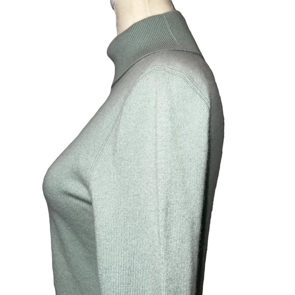 NWT Club Monaco Cashmere Keyhole Turtleneck Sweater in Jade Green Size XS - Picture 12 of 16